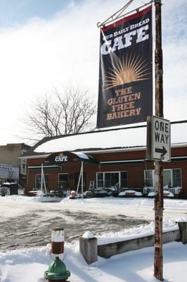 A new sign for the new bakery