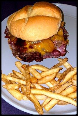 Smokehouse Brisket Sandwich & Fries Absolutely Delicious...!