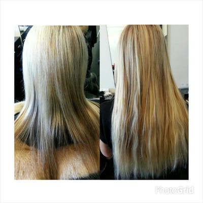 Extension Tapes fills this out really quick and she's able to shampoo regularly and this method is safer for her hair.