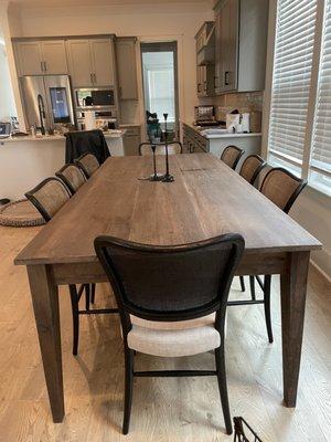 Custom dining table!