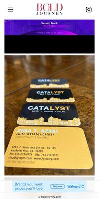 Catalyst Property Management