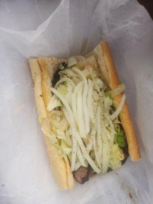 Ribeye steak sandwich