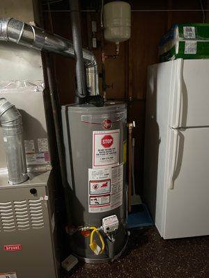 Water heater install