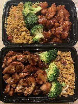 Bourbon chicken and general tso