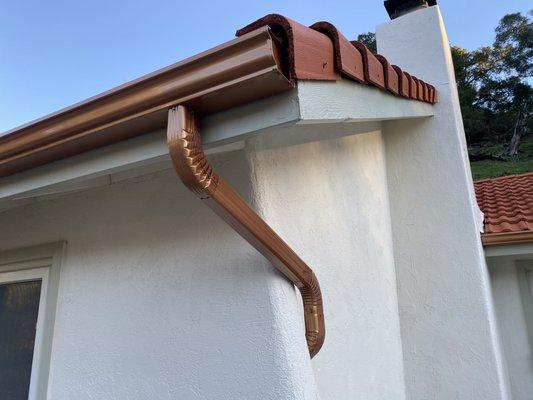 "Copper" gutters