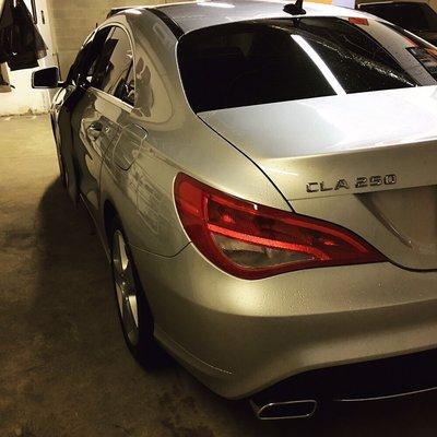 20% tint on this beautiful Mercedes.