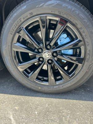 Custom baby blue calipers