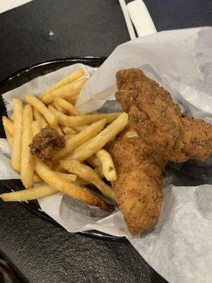 Kids chicken and fries