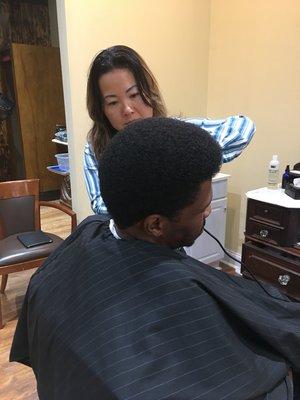 Skill Barber at work