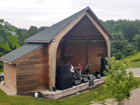 Brian T Rusnock Amphitheater.   Twin Lake Parks expansion area.