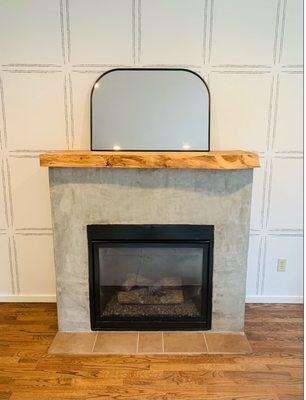 Revamped fireplace