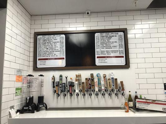 Tap Beer choices