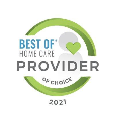 Home Helpers Home Care of Center City, PA Receives Best of Home Care® - Provider of Choice Award 2021 for the 5th year in a row!