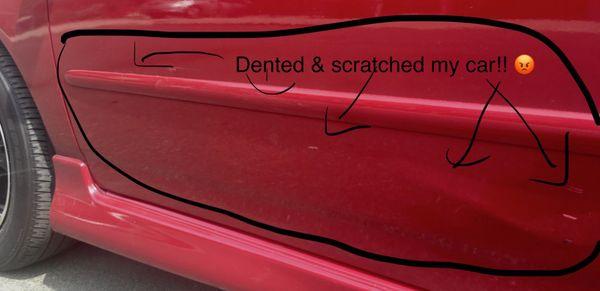 These guys dented and scratched my entire driver's side door and had the nerve to deny it!!