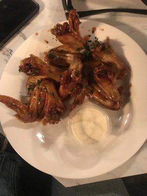 Honey Hot wings at shisha