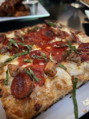 Sausage and pepperoni personal pizza