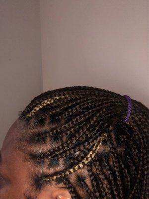 Knotless box braids