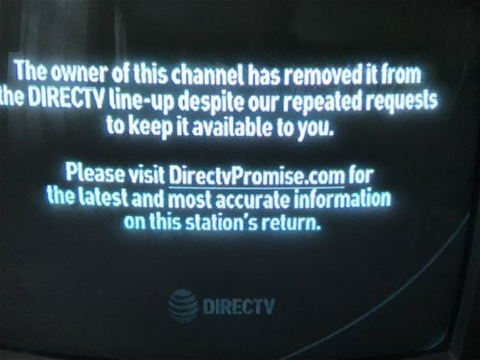 Thanks Hearst, you & your greed have stopped millions of Direct TV subscribers across the US from watching your TV channels!! [1/1/17]