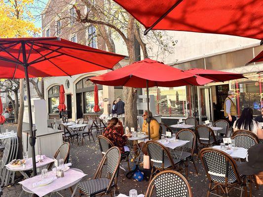 Outside eating area