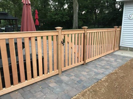 Capped Rail Picket Fence