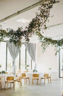 Reception ceiling greenery