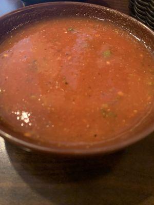 Table salsa was fresh and homemade