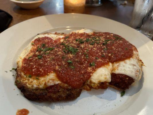 Italian combo: eggplant Parmesan, manicotti and chicken Parmesan.