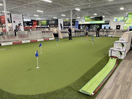 Huge putting green