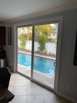 8ft double pane sliding door