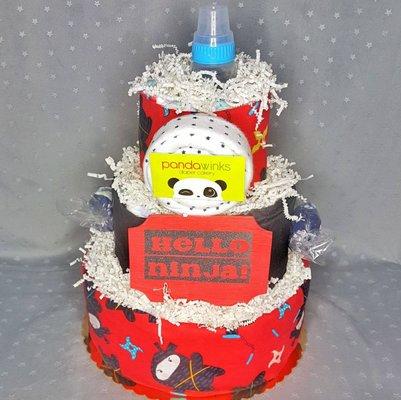 Ninja Baby Diaper Cake