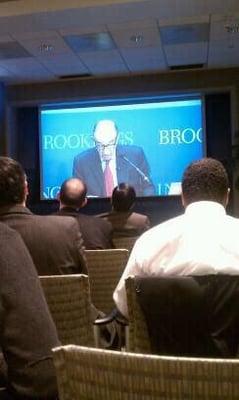 Overflow room at brookings