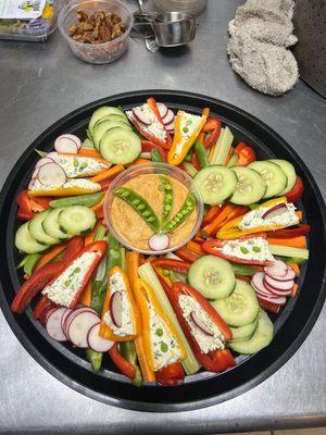 A delicious veggie board!