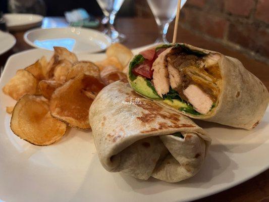 grilled chicken wrap