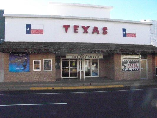 Texas Theater in Shamrock, a vintage 1925 movie theater, is the last Texas Theater in the state that is still showing new-release movies!