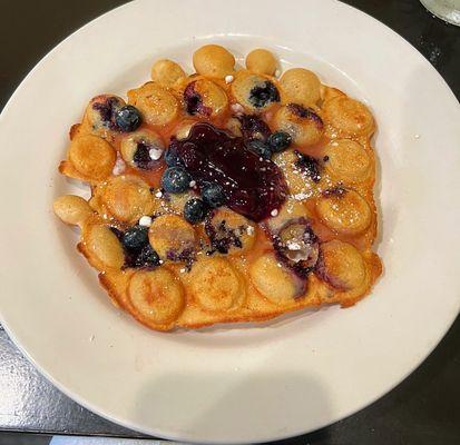 Blueberry waffle