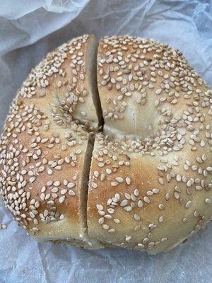 Sesame bagel with butter was perfect!