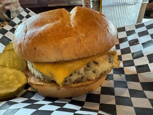 Walleye burger