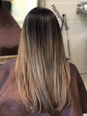 Balayage highlights