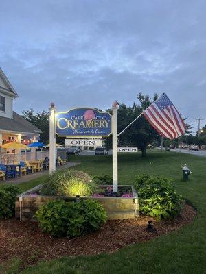 Cape Cod Creamery sign