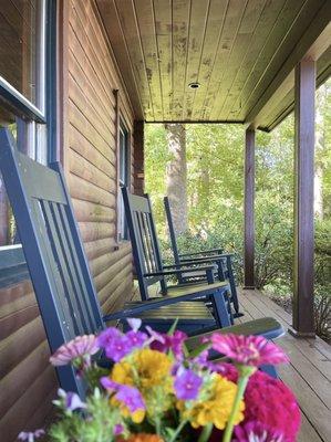 Cabin front porch