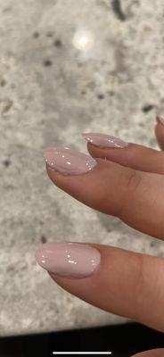 Uneven polish