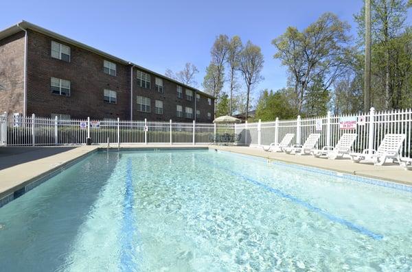 Residents get to enjoy a custom huge sparkling pool.