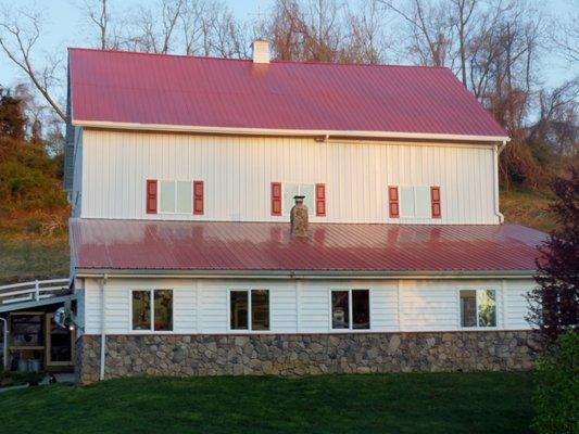 The Barn, seasonal rustic barn with seating for 75 guests