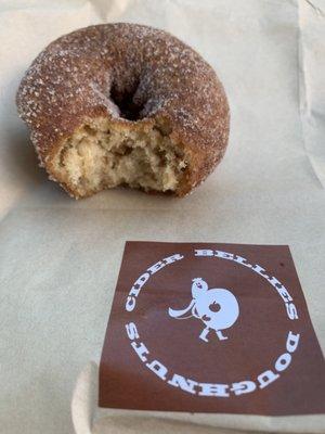 Cinnamon sugar apple cider donut