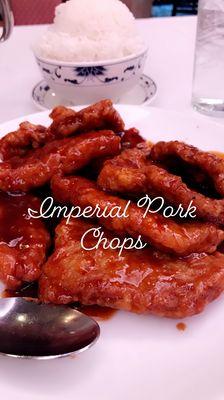 Imperial Pork Chops (Hong Kong Style) only on the dine-in menu.