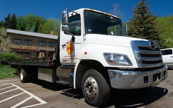 For towing, call West Vail Shell at 970-476-3394.