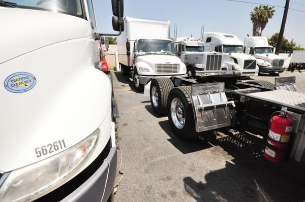 These trucks are certified clean idle