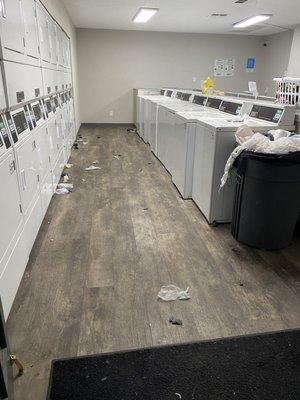 The clean laundry room