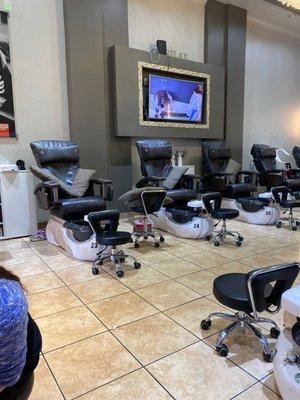 Pedicure area