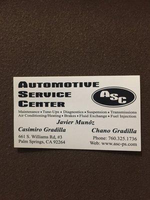 There business card give them a call there good at what they do!!!  % recomendados!!!